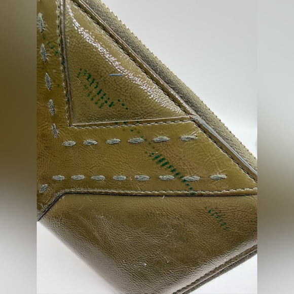 Yves Saint Laurent Olive Green Wallet - Picture 8 of 8